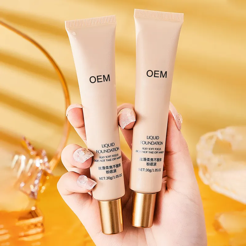 Guangzhou Foundation Supplier Custom Hd Makeup Long Wear Serum Based Foundation Private Label Matte Foundation For Oily Skin