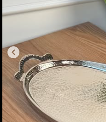 Grossiste Inde Plateaux décoratifs en acier inoxydable or et argent avec bols en forme de fleur polie brillante - Product Image 4