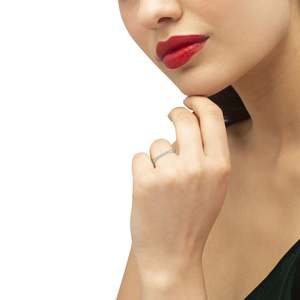 14k Yellow Gold 23-Stone Prong Set Diamond Accented Semi Eternity Wedding <b>Band</b> 0.13ct Women's <b>Ring</b> - Product Image 1