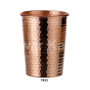 แก้วทองแดงขนาดใหญ่ที่ทำด้วยมือแก้วถูกตีเสร็จแล้วแก้วกลมเรียบริมฝีปากของขวัญเครื่องดื่มเย็นเบียร์ไวน์งานแต่งงานของโรงแรม - Product Image 5