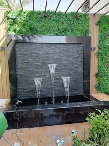 Fontaine murale extérieure intérieure en marbre fontaine cascade pour décoration aménagement paysager jardin maison hôtel ferme ornements - Product Image 6