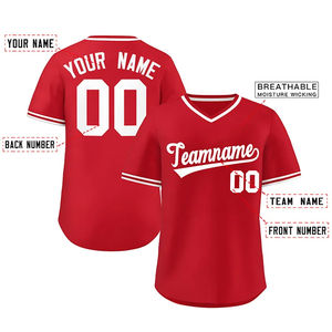 Uniforme de baseball pour jeunes Maillot à manches courtes imprimé personnalisé pour hommes Maillot de baseball Sportswear - Product Image 5