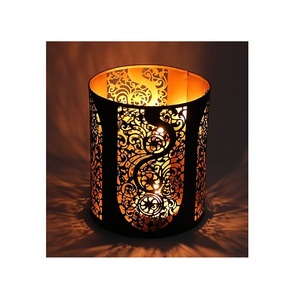 New Design Metal Candle Jar <b>Tea</b> <b>Light</b> Votive <b>Tea</b> <b>Light</b> <b>Holder</b> With Handle for Home Decoration for Export From India - Product Image 5