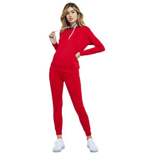 Gran oferta de chándales de entrenamiento para mujer, logotipo personalizable bordado, patrón sólido, traje deportivo de invierno, último diseño para niñas - Product Image 1
