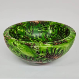 BEST Handmade Resin Tray Colorful Kitchen Tabletop Salad Bowl Durable Salad Holder for Hotel Home Use CO.TAQI CRAFT Dinner Bowl - Product Image 1