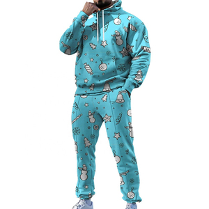 Hot Selling Coolest 2-Piece Merry <b>Christmas</b> Outfit Plus Size <b>Hoodie</b> tracksuits Jogger Sets Cargo Pants Tracksuits for Men 2026 - Product Image 1