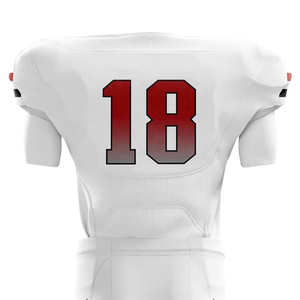 เสื้อฟุตบอลอเมริกันขายดี พิมพ์ลายโลโก้ตามสั่งด้วยเทคนิค Sublimation น้ำหนักเบา ป้องกันรังสียูวี ป้องกันแบคทีเรีย ผลิตจากโพลีเอสเตอร์ 100% - Product Image 2