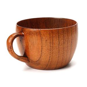 Tasse en bois de style rustique pour boissons chaudes, mariages, fêtes, événements - Product Image 1