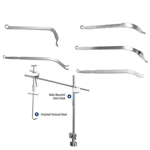 Anterior Total Hip Surgical Instruments System Retractor Set With Included Table-Mounted Controlled System