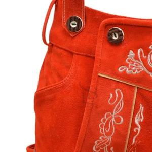 Shorts décontractés pour hommes en cuir véritable bavarois LEDERHOSEN, à séchage rapide, respirants, à taille mi-haute, brodés - Product Image 5