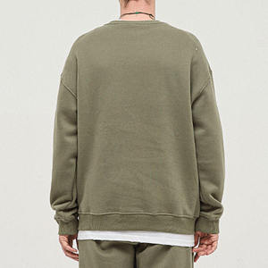 Sweat-shirt à col rond basique, doublure en polaire douce assure chaleur et confort, mode unisexe au quotidien pour toutes les occasions - Product Image 2