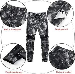 ชุดวอร์มมีฮู้ดสำหรับผู้ชาย, เสื้อผ้าฝ้าย100% น้ำหนักเบาลายพื้นสำหรับกลางแจ้งแบบลำลองมีขนาดแตกต่างกันหน้าหนาว - Product Image 6