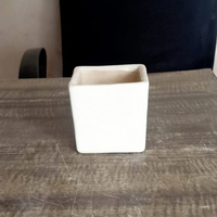 Pot Keramik Dalam Ruangan Pot Bunga Kecil Pot Tanaman Kayu Sukulen Berdiri untuk Pot Bunga