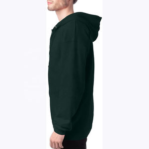 Venta al por mayor 100% sudaderas con cremallera de algodón con estampado en relieve liso polar XS tamaño personalizable para hombres premio muy barato - Product Image 2