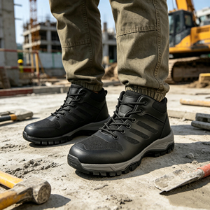 Calzado <span class=keywords><strong>de</strong></span> Seguridad SOLID STONE CE Resistente al Aceite, con Puntera <span class=keywords><strong>de</strong></span> Acero, Anti-Impactos, Antideslizante, Impermeable y Duradero para Trabajos Químicos en Garajes - Product Image 2