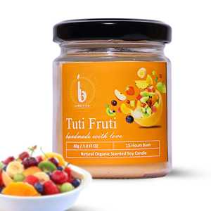 Handcrafted Natural Soy Jar <b>Candle</b> Tutti Frutti Fragrance Eco Friendly Home Decor & Office <b>Candle</b> <b>Bulk</b> Orders for Best Price - Product Image 1