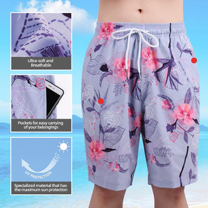 Vente à chaud de shorts de bain mi-longs pour hommes, shorts de luxe personnalisés de haute qualité avec cordon de serrage, service OEM, shorts de plage décontractés à la mode - Product Image 4