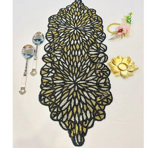 Personalized Design Home Restaurant <b>Beaded</b> Dining Table Decoration Fringed <b>Beaded</b> Christmas Table Runner Home Decor Table - Product Image 4