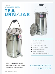 STAINLESS STEEL TEA URN SIZE 7.5 LITERS GOOD QUALITY STAINLESS STEEL <b>SHEET</b> WITH SS <b>MIRROR</b> FINISH SIZE 7.5 LITER - Product Image 3