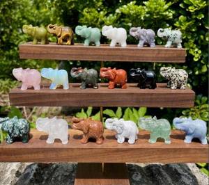 Precio Exclusivo, Tallado de Elefante Hecho a Mano con Piedras Naturales de Aprox. 1-2 Pulgadas, Certificado IGI, Joyería de Moda, Regalo de Navidad - Product Image 1