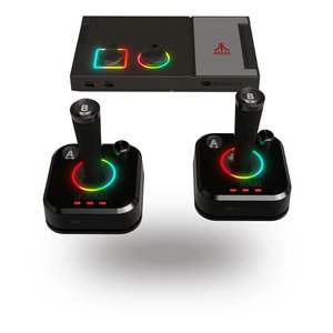 For ATARI GameStation Pro <b>Console</b> Retro Style <b>Black</b> Gray 2.4G Wireless 64GB TV Game <b>Console</b> with SFC & FC Format Support EU Plug - Product Image 3