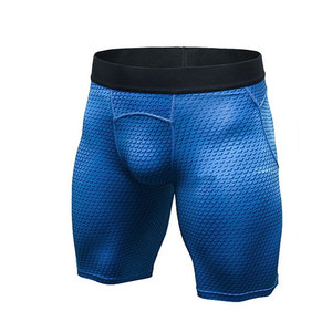 Vêtements de sport pour hommes, shorts de compression, taille élastique, couleur unie, sur mesure, haute qualité, matière durable, respirante - Product Image 1