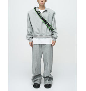 Zipper Pullover Hoodie Warm Sweatshirt Hommes Personnalisé Quarter Zipper Hoodie - Product Image 2