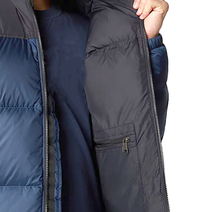 Veste matelassée à col montant en toile personnalisable, unisexe, service OEM ODM sur mesure, veste d'hiver chaude rembourrée pour la neige - Product Image 4
