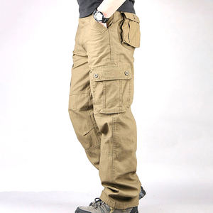 Pantalon cargo décontracté léger en toile 100 % polyester foncé pour homme - Respirant, écologique, idéal pour atelier, usine, mécanicien - Product Image 2