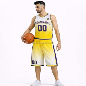 Uniformes de baloncesto de diseño personalizado, precio competitivo, buena calidad, secado rápido, 100% poliéster, en venta. - Product Image 4