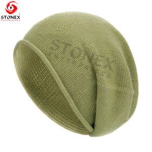 Made Custom 100% Cotton <b>Winter</b> Knitted Skully Beanie <b>Hats</b> Outdoor Warm Beanies for <b>Women</b> - Product Image 4