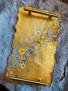 Bandeja de servicio de epoxi de resina hecha a mano ENDLESS, elementos esenciales de cocina únicos para el hogar, restaurante, Hotel, servicio decorativo Tra - Product Image 3