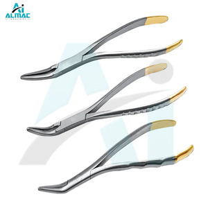 Juego de fórceps de extracción de dientes manuales ALMAC, Instrumentos dentales de 3 piezas para cirugía quirúrgica - Product Image 1