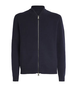 Chaqueta con capucha de punto con cremallera completa para hombre Suéter estilo cárdigan con cremallera acanalada suave para oficina informal y ropa al aire libre - Product Image 1