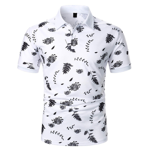 Verano informal para hombre para camiseta de polo Nuevo diseño de manga corta Patrón sólido Ropa de lona - Product Image 1