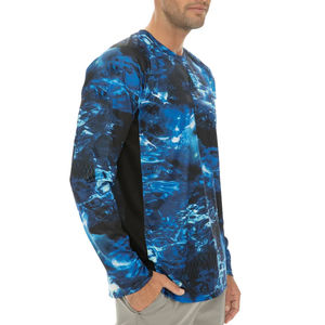 T-shirt pour homme à manches longues, style décontracté surdimensionné, motif uni, 100% coton respirant, sublimation de haute qualité, logo personnalisé - Product Image 3