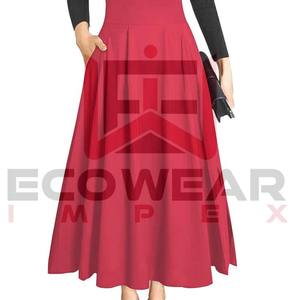 Falda de Punto Mini para Mujer, Nueva Colección 2025, Venta al por Mayor de Fábrica, Elegante, Transpirable, Informal, de Moda, 100% Algodón, Corte en A - Product Image 1