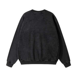 Conjunto de Sudadera para Hombre 2026, Lavado Ácido, Hecho a Medida, Estilo Vintage, Hombros Caídos, Corte Holgado, Tallas Grandes, Informal de Invierno - Product Image 2