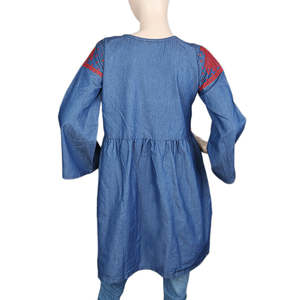 Kurti Bordado para Mujer - Azul - Product Image 3