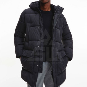 Nueva Chaqueta de Plumón Acolchada para Hombre, Elegante, Cálida, para Invierno, de Alta Calidad, con Cuello Alto, Logotipo Frontal y Capucha - Product Image 5