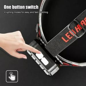 Lampe frontale rechargeable à 4 modes de qualité supérieure par Care 4 utilisé pour le camping, la pêche, le trekking et la spéléologie - Product Image 4