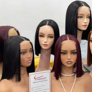 Peluca Bob con Cierre de Encaje de Alta Calidad en Estilo Liso, Ofrece Textura Suave, Fácil de Peinar y Aspecto Brillante - Product Image 1