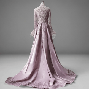 ชุดราตรีทรงบอลกาวน์สีชมพูประดับเลื่อม ผ้าซาติน วินเทจ คุณภาพสูง เป็นมิตรกับสิ่งแวดล้อม ชุดแม็กซี่สำหรับงานเลี้ยงตอนเย็น ชุดเจ้าสาว หรูหรา สง่างาม สำหรับงานพิธีการ งานแต่งงาน - Product Image 2