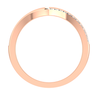2025 tendance v-forme diamant bague sur mesure 18k or véritable diamant naturel bande d'empilage pour les femmes pour le mariage