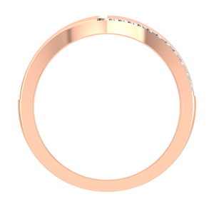 แหวนเพชรรูปตัววีสำหรับผู้หญิงสำหรับงานแต่งงานแหวนเพชรธรรมชาติสีทองแท้18K สำหรับ2025 - Product Image 2