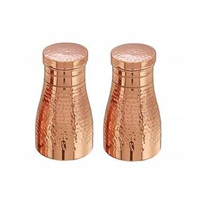 Bouteille d'eau en cuivre pur de haute qualité avec verre dans différents styles avec emballage haut de gamme Meilleur grossiste de qualité en provenance d'Inde - Product Image 6