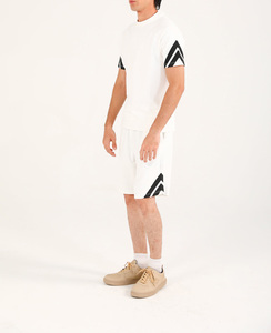 OEM <b>Men's</b> Two-Piece Set Custom High Quality Windbreaker <b>Shorts</b> 100% Cotton Knitted Fabric Breathable Street Style RIG ATTIRE for - Product Image 2