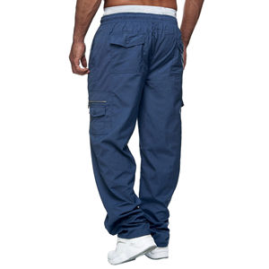 Venta caliente 100% pantalones Cargo de algodón para hombres de alta calidad medio recto multifuncional transpirable ropa de calle de alta calidad - Product Image 2