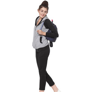 Chándal Deportivo Informal con Capucha para Mujer, de Primera Calidad, Ligero, Ecológico, Transpirable, de Poliéster/Algodón, Talla Grande, 2026 - Product Image 4