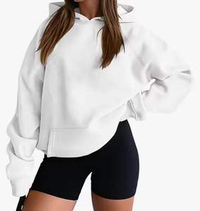 Sweat-shirt à capuche vierge surdimensionné Offre Spéciale de bonne qualité pour femmes - Product Image 5